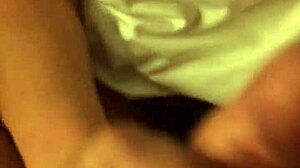 my girl plays with my big cock in pov