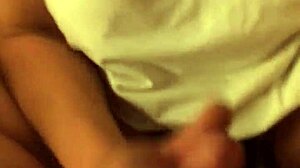 my girl plays with my big cock in pov