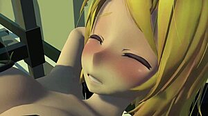 Rin Enjoys Massage Chair Fingering and Licking