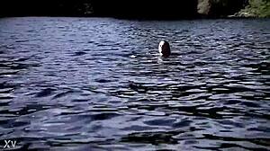 Is that supernatural sexy bikini girl swimming?