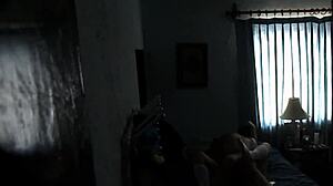 My cousin fucks me passionately while her parents are home.