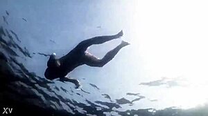 Is that supernatural sexy bikini girl swimming?