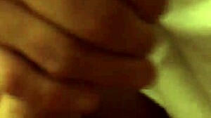 my girl plays with my big cock in pov