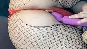 Christmas Striptease with Clothes Ripped and Thong Panties