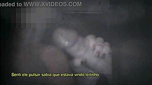 Glory hole handjob to cumshot