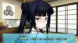 Anime Schoolgirl Gives Handjob In Majikoi