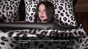 In Dusklight Manor, the bathroom scene starts with a handjob, leading to doggy style, cowgirl, and intense anal sex