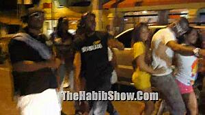 dominikanski bikini tekmovanje se segreje v hotelu new garden. karibske amaterke sijajo!