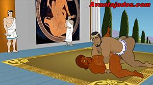 Brazilian gay cartoon with well-hung gods in action 😏