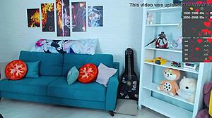 Stormtrooper Cosplayer Fingers Herself on Webcam Chat.