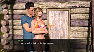 Mary Fucked By John Near Pool After Shower Scene