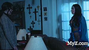 Latina Milf Offers Innocent Boyfriend a Wild Threesome