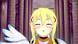 Lalatina Darkness giving epic suck and tit job POV