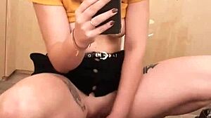 Jerking Off Intensely In The Dressing Room Of The Shop