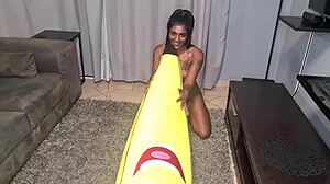 tattooed desi slut humps big banana