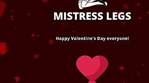 I love nylon foot play with hearts on valentine's