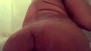 Horny Group Plays With Dildo In Shower