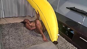 tattooed desi slut humps big banana