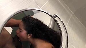 The Brunette Says, 'Let's Keep This Secret,' As She Gives Her Lover A Deep Blowjob Outdoors