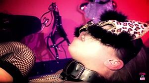 Hot brunette slave fucked rough by master