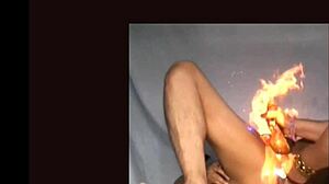 She gives handjob while fingering passionately