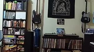 Black skirt and heels strip tease 😍