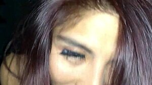 Sloppy Blowjob After Party With Latina Sucking Cock In Close-Up View