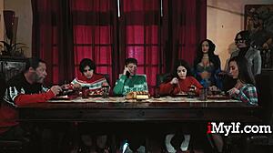 Latina Milf Offers Innocent Boyfriend a Wild Threesome