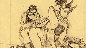 Desenhos eróticos vintage contam histórias quentes