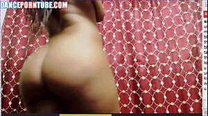 Black Ebony With Saggy Tits Dancing Nude