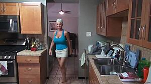 Deauxma Provides Shampoo And Blowjob While Showcasing Her Big Tits And Boobs In Detailed Scene