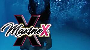 Maxine takes care of herself before Scott Rhodes facializes her wet pussy and tits.