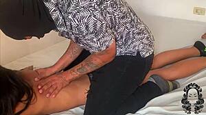 Stepsister Enjoys Relaxing Massage Session