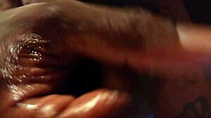 Hairy BBC solo: Hallelujah Johnson masturbating his monster cock close-up 😍 part 2
