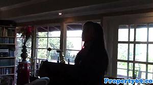 ebony realtor gets doggystyled during the open house viewing