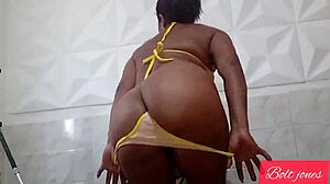 Asian Woman Squirts While Kissing African Man