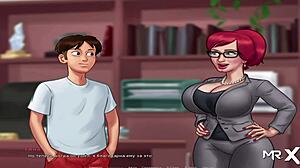 what's happening in this redhead pussy sex scene?