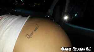 i'm sucking my friend while he drives, windows open, showing off on nova iguaçu streets, husband filming from back seat, heading to sex hq, night of friend sex