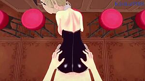 himiko toga and izuku midoriya have intense sex in my hero academia hentai, creampie and big tits everywhere 😍