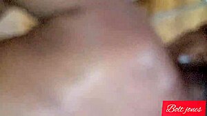 Asian Woman Squirts While Kissing African Man