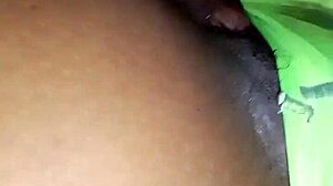 Girl next door pulls her panties aside for sensual bedroom fun?