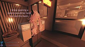 bakery worker receives a special tip in anime game