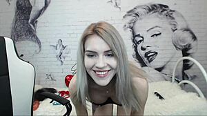 Hey, check out this blonde girl inserting dildo in her anal