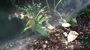 Deauxma Provides Shampoo And Blowjob While Showcasing Her Big Tits And Boobs In Detailed Scene