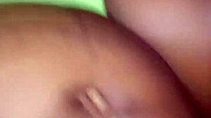 Girl next door pulls her panties aside for sensual bedroom fun?