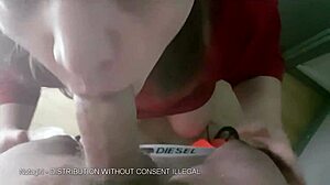 Feminine Gay Guy in Crossdressing Gives Breakfast Early Morning