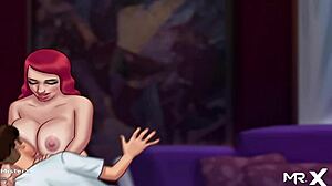 what's happening in this redhead pussy sex scene?