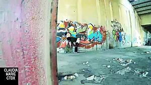 When does a street wall serve for hard fucking?