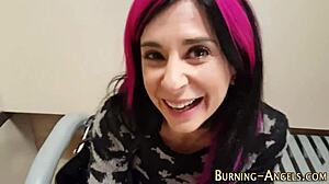 Goth Girl Explores Anal Fingering