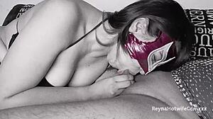 Doble sesión cornuda después de coger con su amigo dotado mi esposa reyna se la chupa y es penetrada por mi amigo